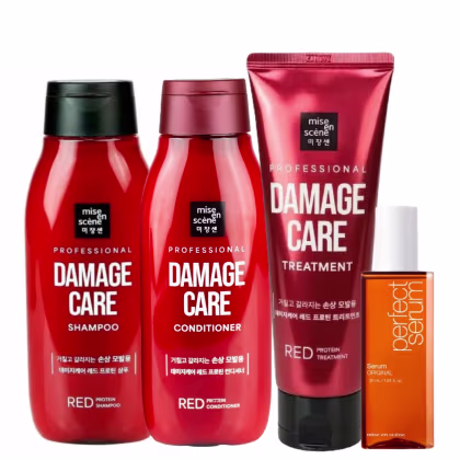 Imagem do produto Kit Mise en Scène - Damage Care Perfect Red Protein (4 Produtos)