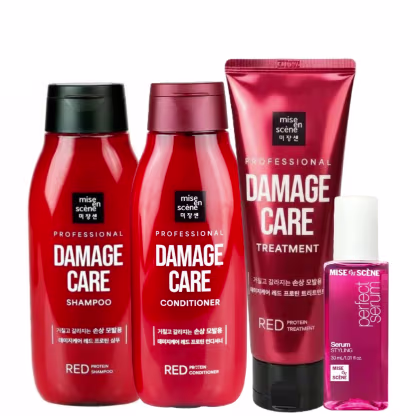 Imagem do produto Kit Mise en Scène - Damage Care Red Protein Styling (4 Produtos)