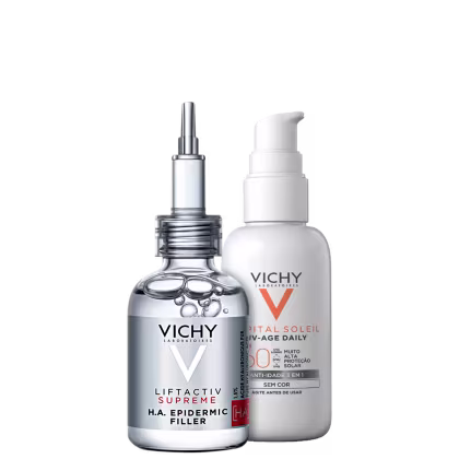 Imagem do produto Kit Vichy Liftactiv Supreme H.A. Epidermic Filler & UV-Age Daily FPS 60 (2 Produtos)