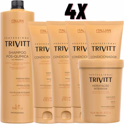Imagem do produto Kit Itallian Hairtech Professional Trivitt Condicionamento Intensivo (6 Produtos)