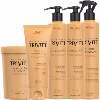 Imagem do produto Kit Itallian Hairtech Professional Trivitt Brilho Restaurador (5 Produtos)