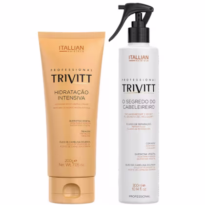 Imagem do produto Kit Itallian Hairtech Duo Trivitt Cabelos Reconstrução Pós Química (2 Produtos)