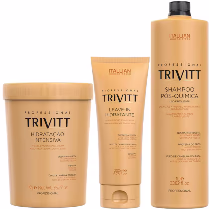 Imagem do produto Kit Itallian Hairtech Trivitt Trio Cabelos Pós Química (3 Produtos)