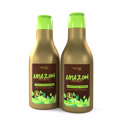 Imagem do produto Kit Natuvegan Amazon Therapy  - Orgânica Sem Formol 2x300ml