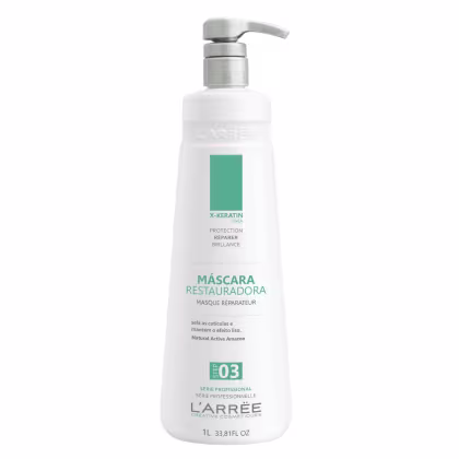 Imagem do produto L'ARRËE X-Keratin Máscara Restauradora Sela as Cutículas 1L