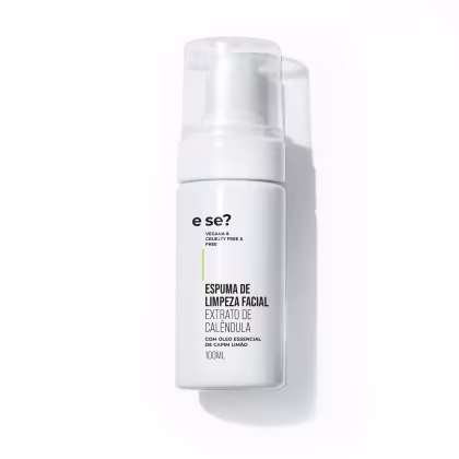 Espuma de Limpeza Facial E se? Cosméticos Extrato de Calêndula de 100ml