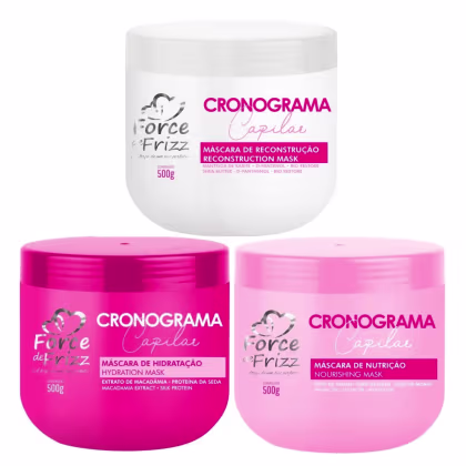 Imagem do produto Kit Force de Frizz Cronograma Capilar (3 Produtos)