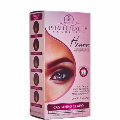 Imagem do produto Phállebeauty - Henna Acabamento para Sobrancelhas Castanho Claro