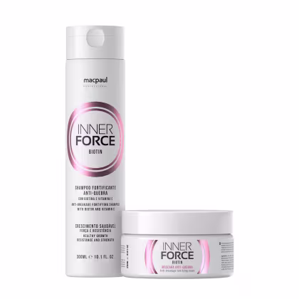 Imagem do produto Kit Crescimento Capilar Intensivo Shampoo e Máscara Inner Force Biotin 