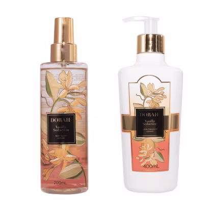 Imagem do produto Kit Corporal - Vanilla Seduction (Body Splash + Loção Corporal) - Dorah Beauty & Wellness