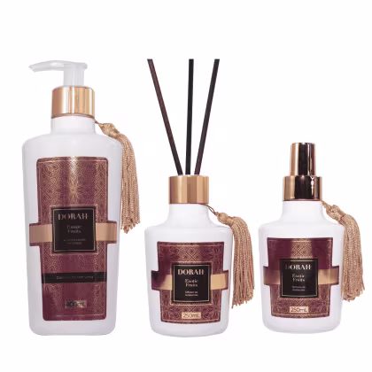 Imagem do produto Kit Home Luxo - Exotic Fruits (Difusor, Sabonete e Perfume de Ambientes) - Dorah Beauty