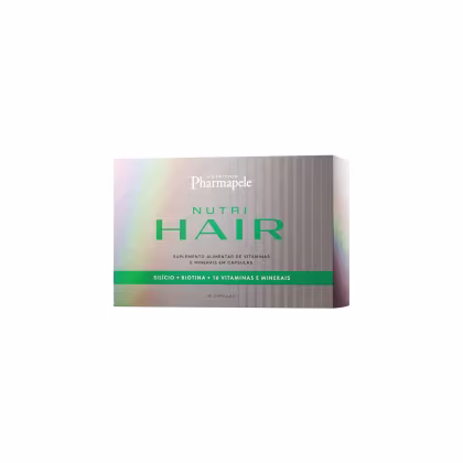 Suplemento Alimentar Pharmapele Nutri Hair, 30 cápsulas.