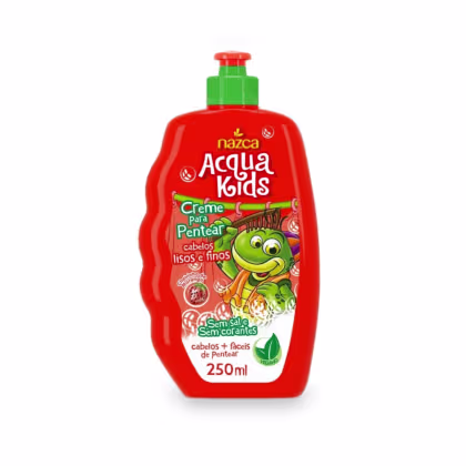 Imagem do produto Creme De Pentear Nazca Acqua Kids Infantil Cabelos Lisos Morango 250ml