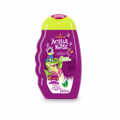 Imagem do produto Shampoo Nazca Acqua Kids 2x1 Uva E Aloe Vera 250ml