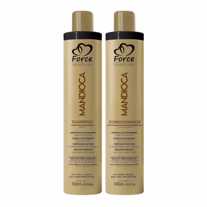 Imagem do produto Kit Mandioca Shampoo + Condicionador 500ml – Hidratação Profunda