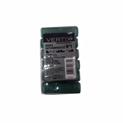 Bobes de cabelo autoaderente com velcro Nº1, da marca Vertix.