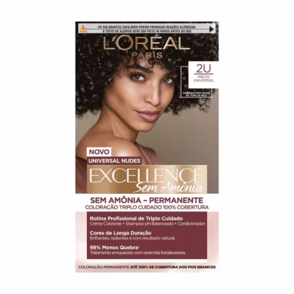 Imagem do produto Coloração Imédia Sem Amônia Excellence Universal Nudes Shade Preto 2U