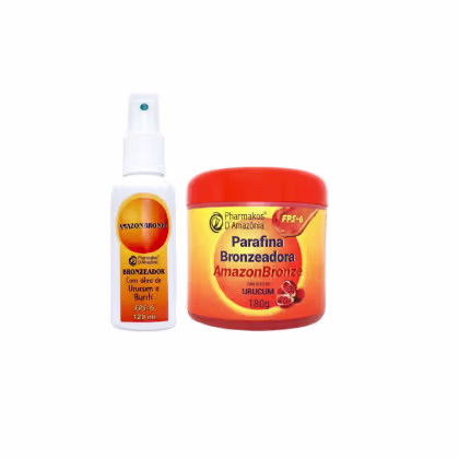 Imagem do produto Kit Bronze Parafina Bronzeadora 180g E Oleo Bronzeador 120ml