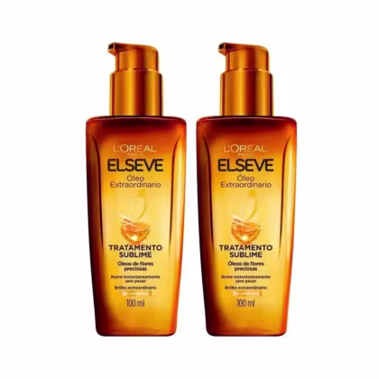 Kit Elseve L'Oréal Paris Óleo Extraordinário Double, 2 unidades.