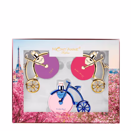 Imagem do produto Kit Mont'Anne Parfums - Deserve Glamour 25ml + Pulcher Femme Luxe 25ml + Lovely Heart Luxe 25ml