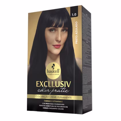 Imagem do produto Excllusiv Color Pratic - Kit Coloração 1.0 Preto Azulado