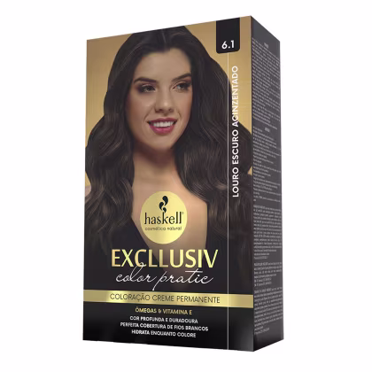 Imagem do produto Excllusiv Color Pratic - Kit Coloração 6.1 Louro Escuro Acinzentado