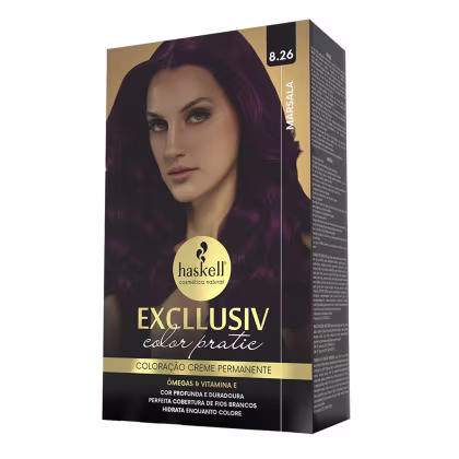 Imagem do produto Excllusiv Color Pratic - Kit Coloração 8.26 Marsala
