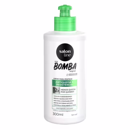 Creme para Pentear Salon Line S.O.S Bomba Antiqueda e Resistência. Volumetria de 300ml.