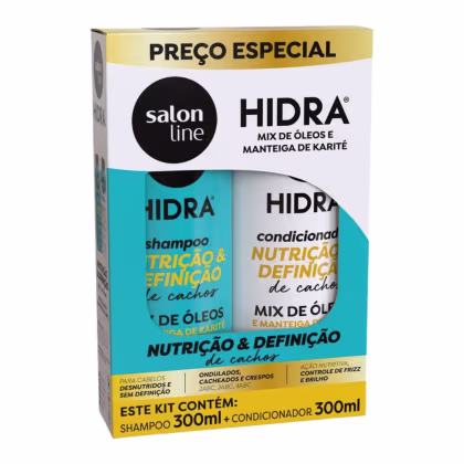 Imagem do produto Shampoo + Condicionador Salon Line Hidra Nutrição e Definição de Cachos 300ml