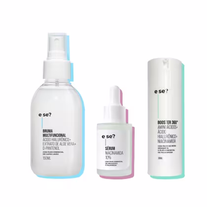 Imagem do produto Kit Hidrata - Hidratante Booster 360º 30ml + Sérum Niacinamida 10% 30ml + Bruma Multifuncional 150ml