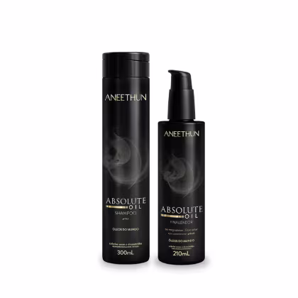 Imagem do produto Kit Aneethun Absolute Oil Shampoo 300ml + Finalizador Termoprotetor 210ml