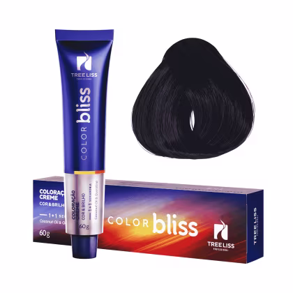 Imagem do produto TreeLiss Profissional Color Bliss 1.0 Preto Azulado - Tonalizante Capilar 60g