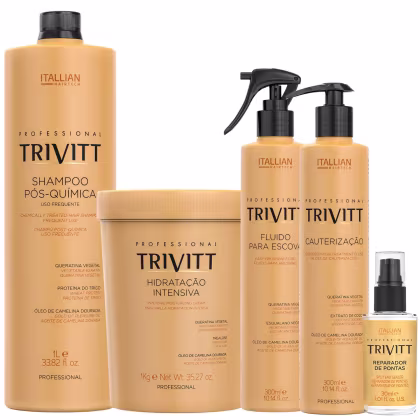 Imagem do produto Kit Trivitt Shampoo+Hidratação+Fluido+Cauterização+Reparador