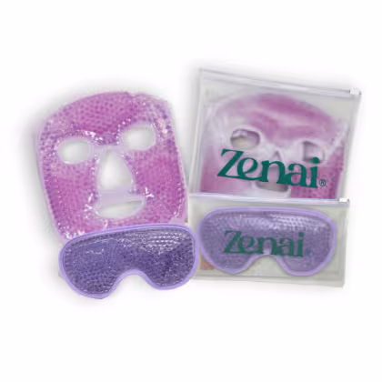 Imagem do produto Kit de Relaxamento Facial Zenai: Máscara Facial e para Olhos em Gel