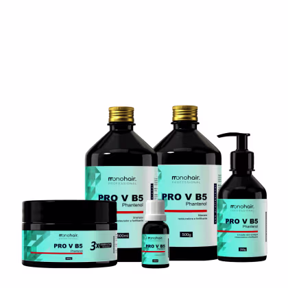 Kit Monohair Professional da linha Pro V B5 Phantenol com 5 produtos.