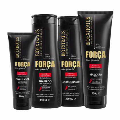 Imagem do produto Kit Bio Extratus Força com Pimenta Quarteto Finalização (4 Produtos)