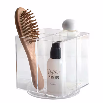 Imagem do produto Porta Pincel em Acrílico com 4 Divisórias Giratório