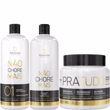 Imagem do produto Kit Borabella Não Chore Mais 2x1 Litro + Máscara Pratudo 1kg