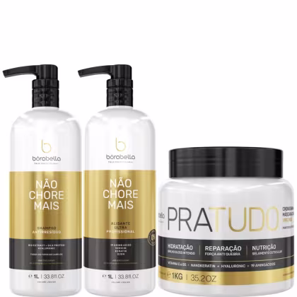 Imagem do produto Kit Borabella Não Chore Mais 2x1 Litro + Máscara Pratudo 1kg