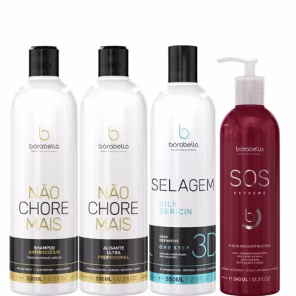 Imagem do produto Borabella Kit Não Chore Mais + Selagem 3D 3x350ml + SOS