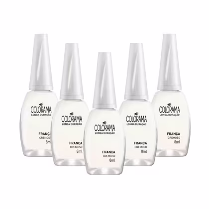 Imagem do produto Kit Esmalte Colorama Cremoso Franca (5 unidades)
