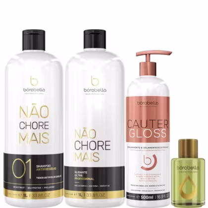 Imagem do produto Borabella Kit Não Chore Mais 1L + Cauter 500ml + Argan 7ml