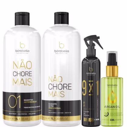 Imagem do produto Borabella Kit Não Chore Mais 1L + Fluido 300ml + Argan 60ml