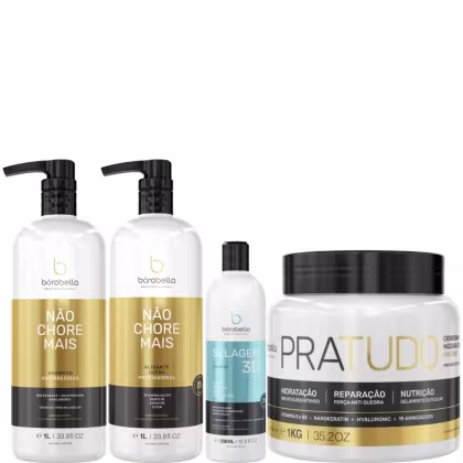 Imagem do produto Borabella Kit Não Chore Mais 1L + Selagem 350ml + Pratudo 1kg