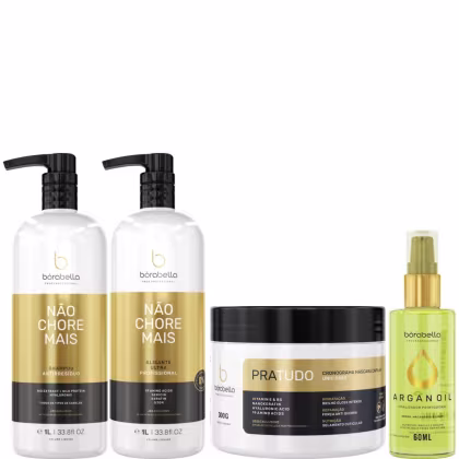 Imagem do produto Borabella Kit Não Chore Mais 1L + Pratudo 300g + Argan 60ml