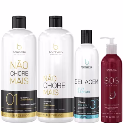 Imagem do produto Borabella Kit Não Chore Mais 2x1L + Selagem 350ml + SOS Extreme