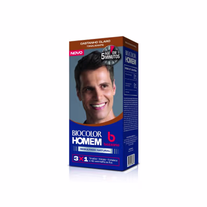 Imagem do produto Biocolor Homem Castanho Claro - Tonalizante 30ml 