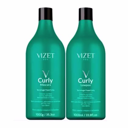 Imagem do produto Kit Leave-In de Fitagem Curly 1L + Low Poo 1l - Vizet