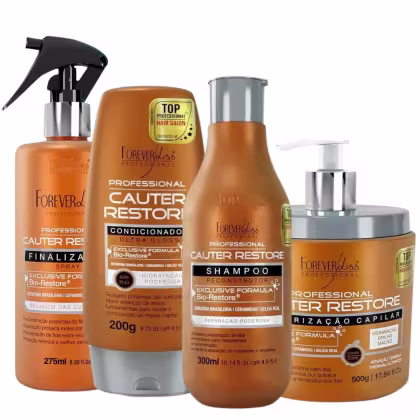 Imagem do produto Kit Forever Liss Cauter Restore Completo Reparação Poderosa