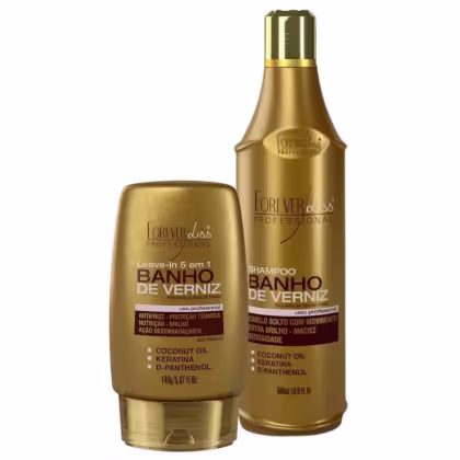 Imagem do produto Kit Shampoo E Leave In 5 Em 1 Forever Liss Banho De Verniz
